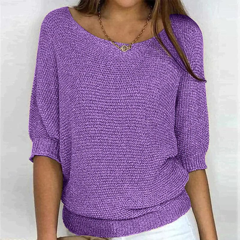 Delphine | Three-Quarter Sleeve Sweater