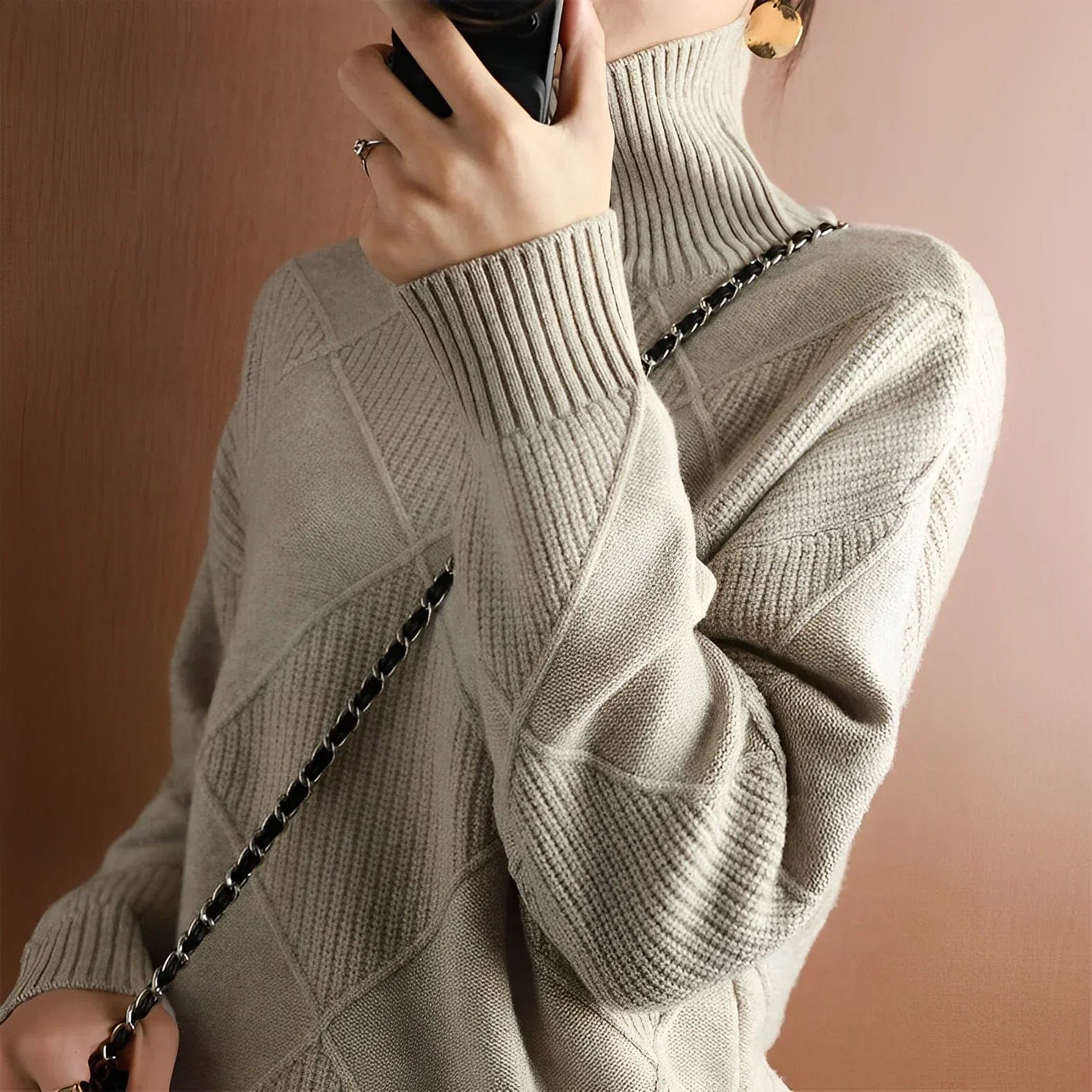 Cashmere Turtleneck Sweater