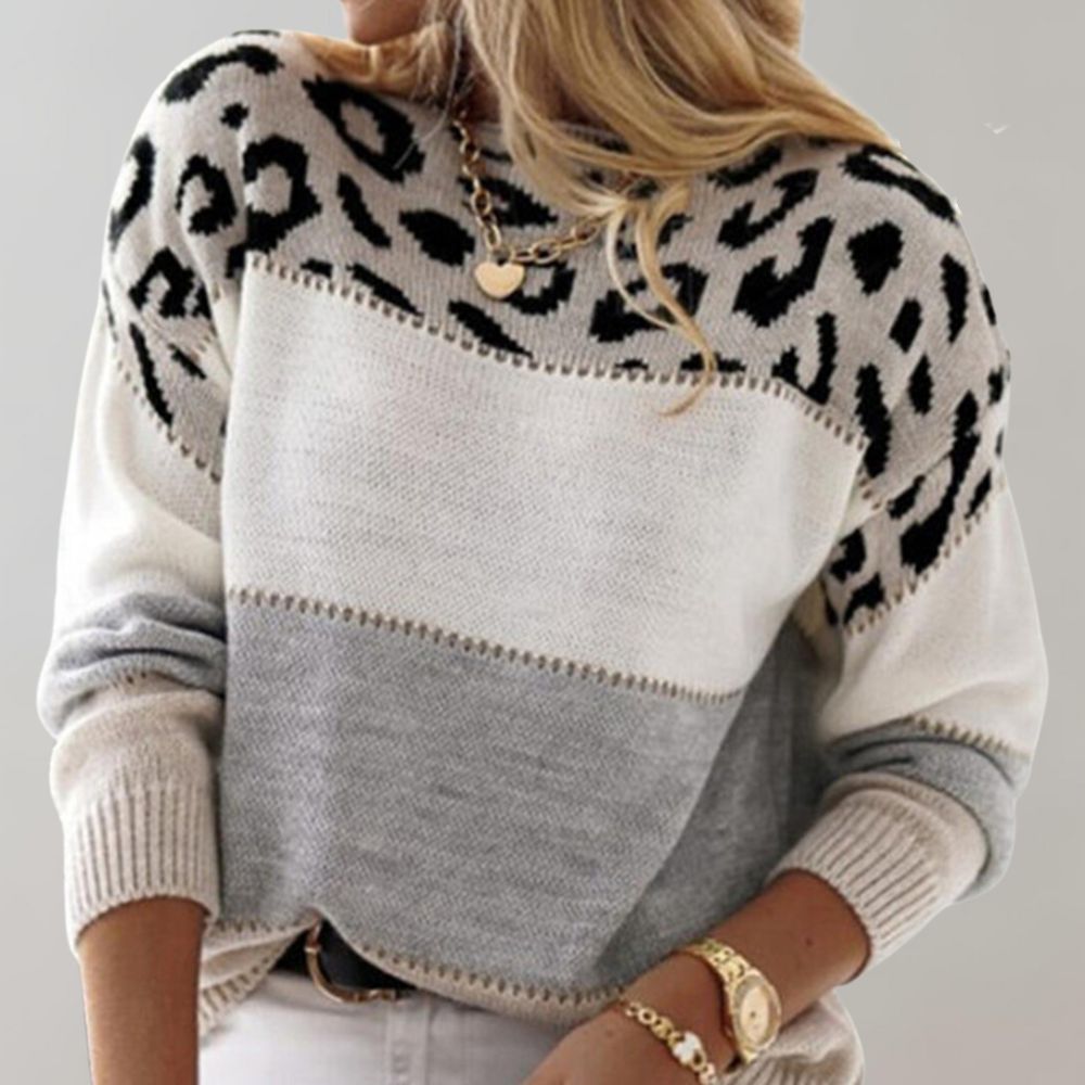 Camille | Leopard Print Casual Sweater