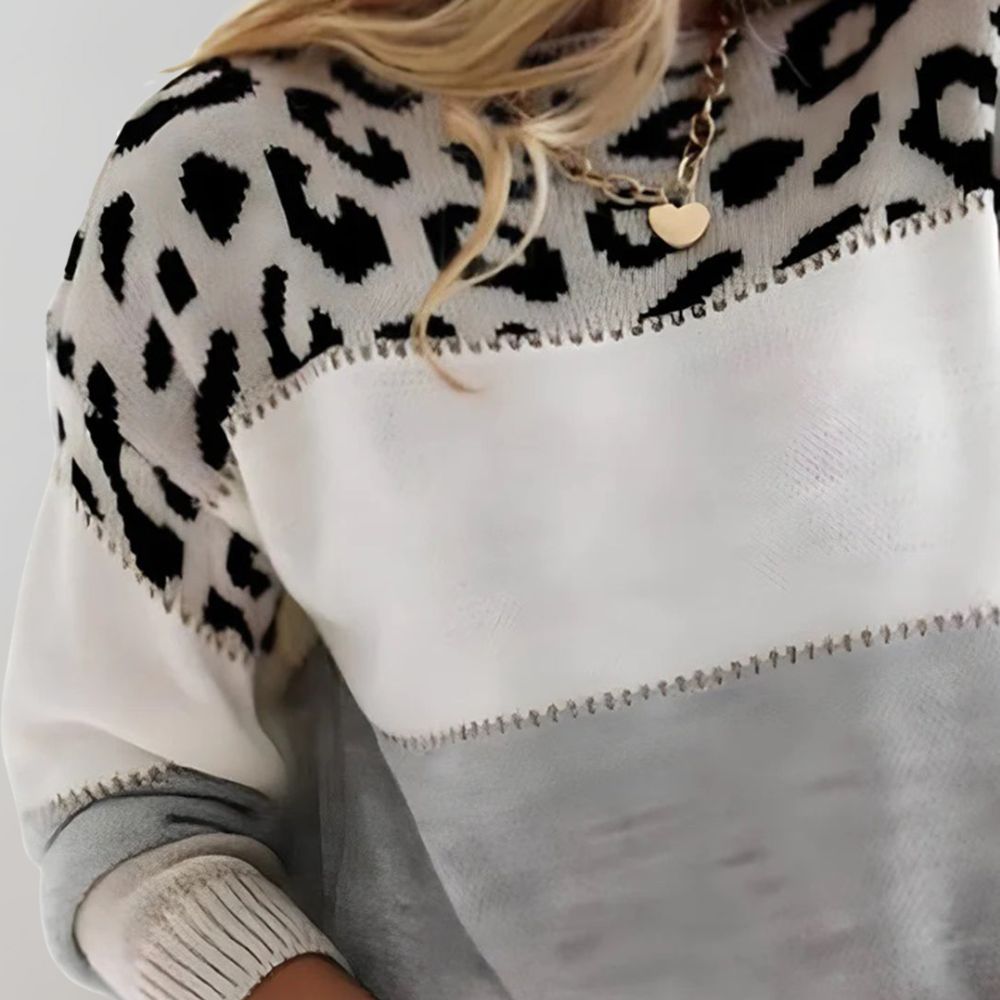 Camille | Leopard Print Casual Sweater