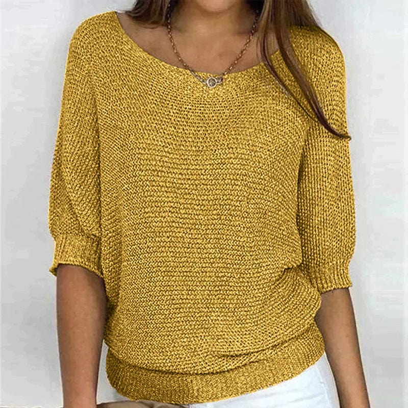 Delphine | Three-Quarter Sleeve Sweater