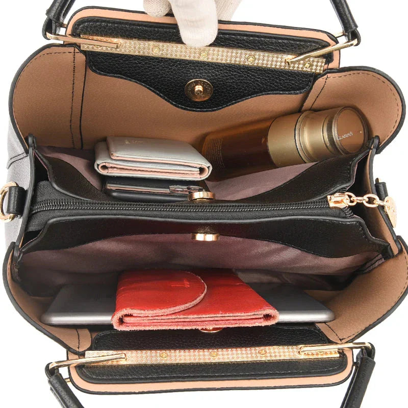 Large Women's Leather Handbag | Shoulder Bag
