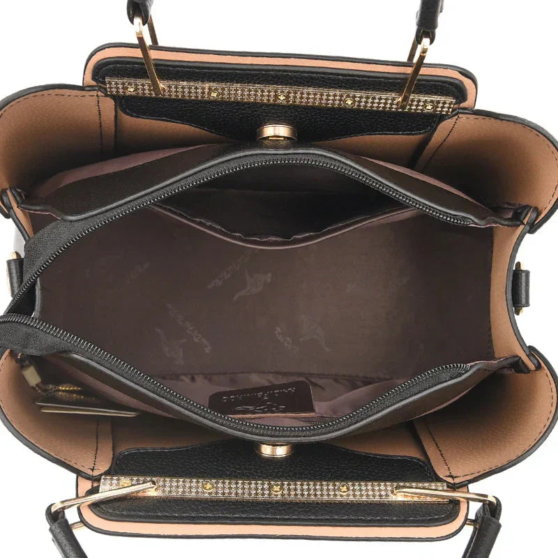 Large Women's Leather Handbag | Shoulder Bag