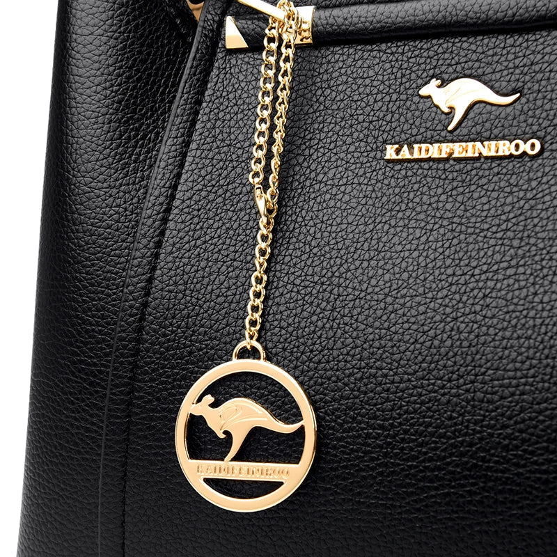 Large Women's Leather Handbag | Shoulder Bag
