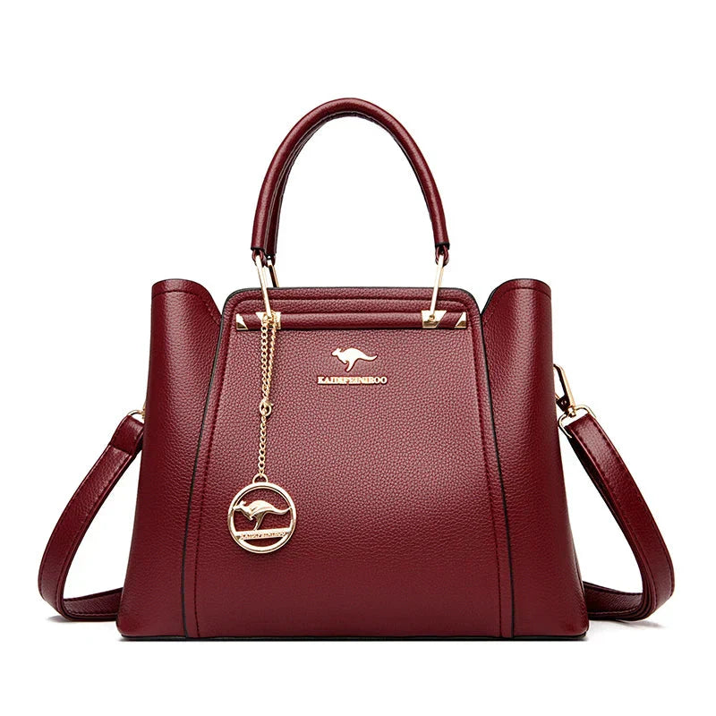 Large Women's Leather Handbag | Shoulder Bag