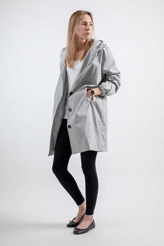 ICE GRAY WINDBREAKER