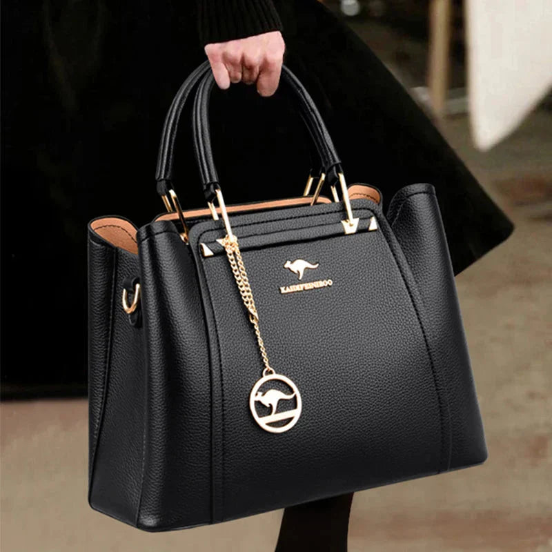 Large Women's Leather Handbag | Shoulder Bag
