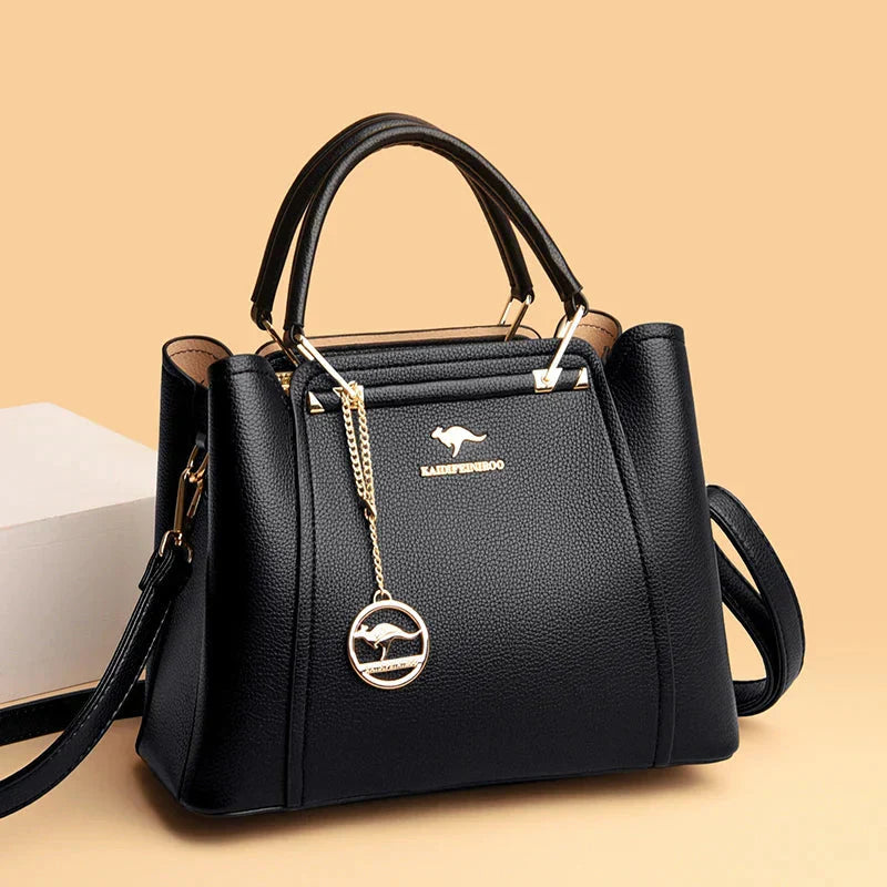 Large Women's Leather Handbag | Shoulder Bag