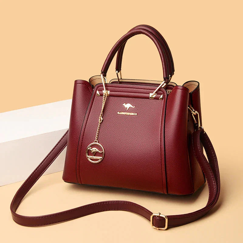 Large Women's Leather Handbag | Shoulder Bag