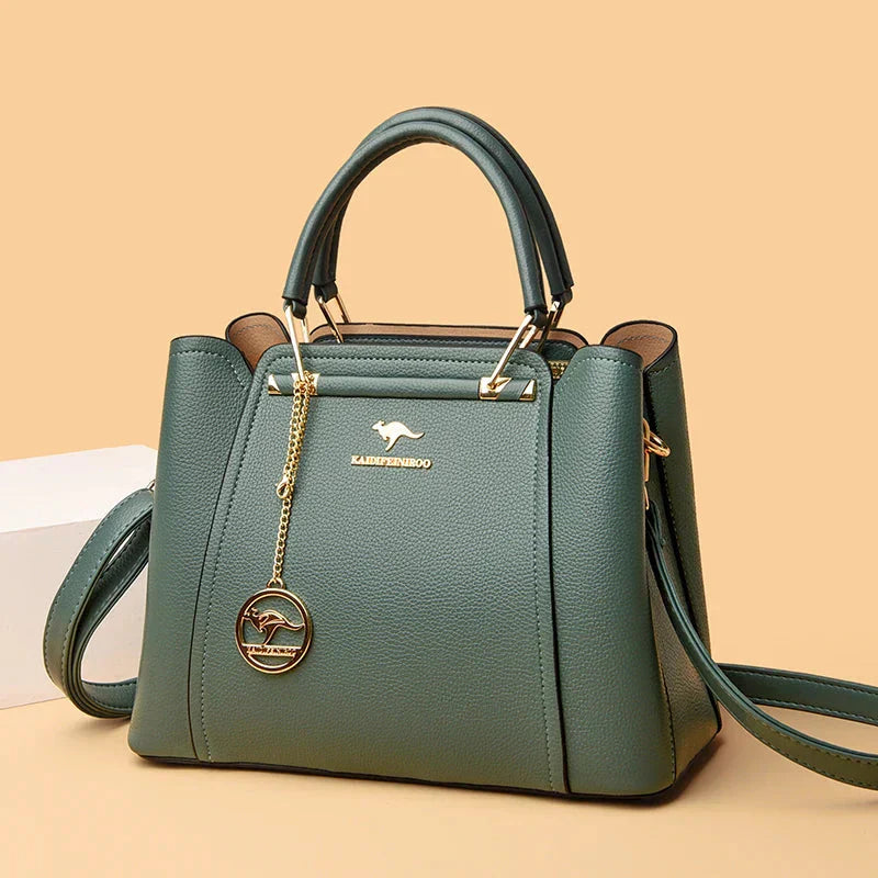 Large Women's Leather Handbag | Shoulder Bag